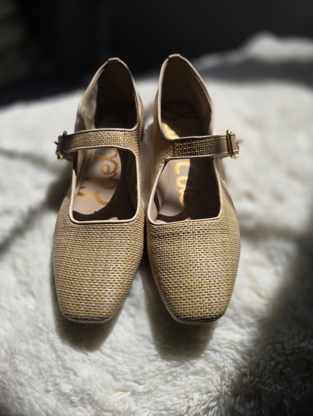 Like New Sam Edelman Michaela Women's Shoes Bleached Beechwood/ 8.5 M